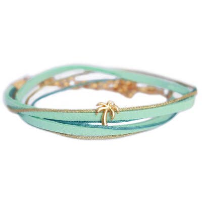Bracelet en forme de palmier vert marin