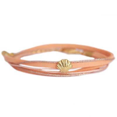 Bracelet Wrap Coquille de pêche
